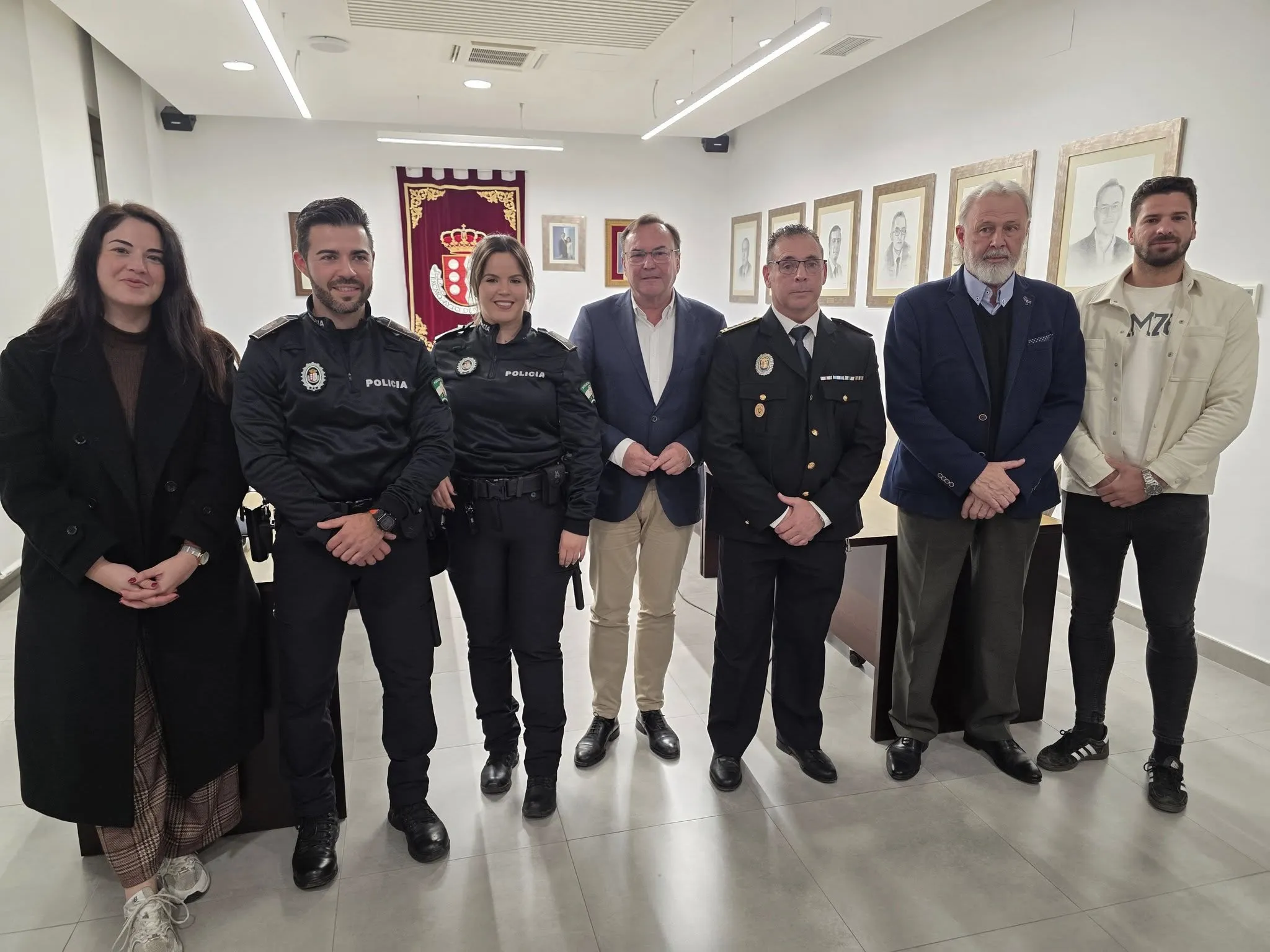Toma de posesión de los dos nuevos agentes que se incorporan a la plantilla de la Policía Local de Villafranca de Córdoba