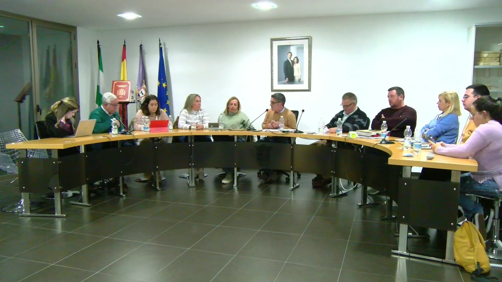 Instante del último pleno ordinario en Pedro Abad