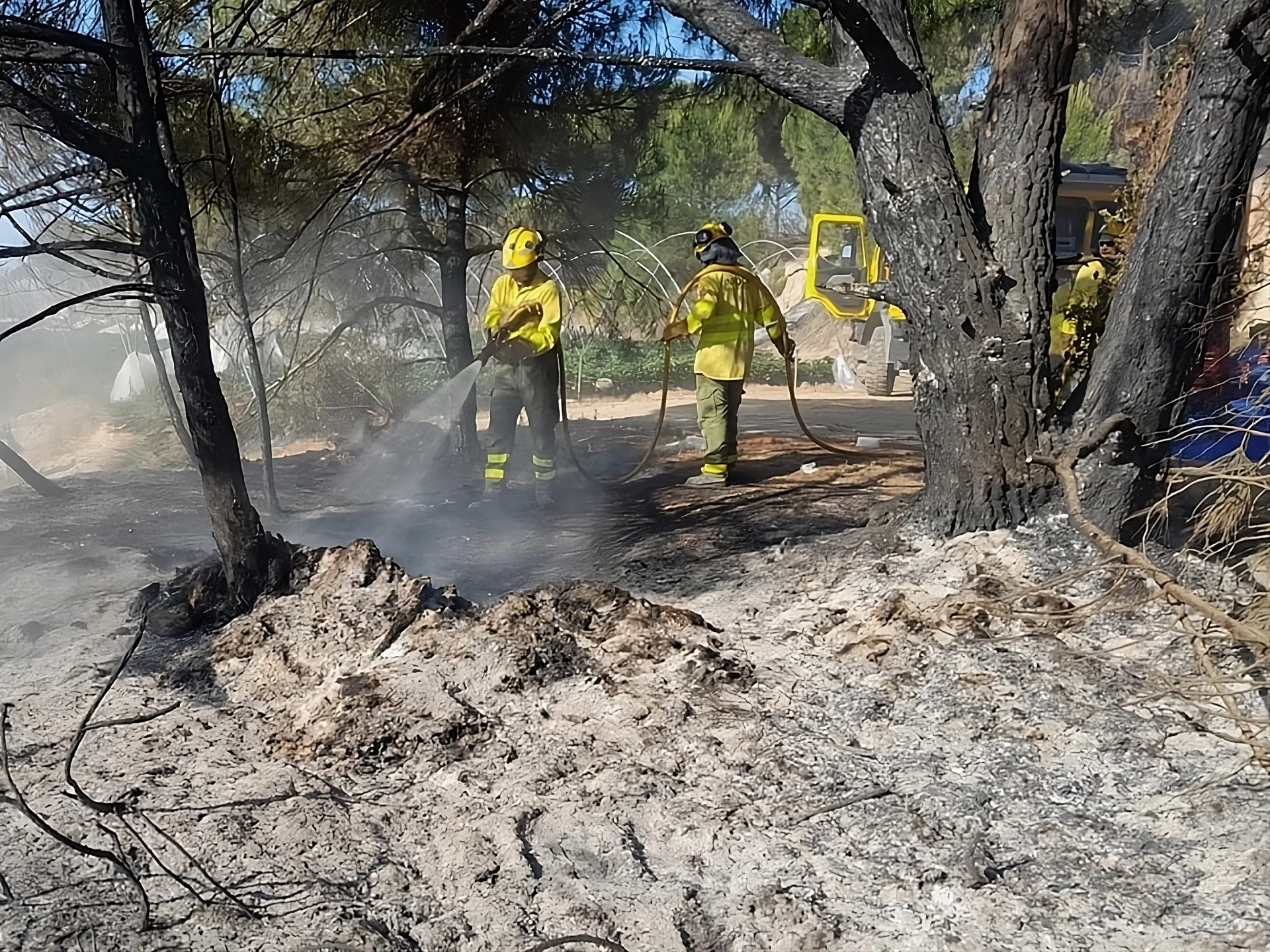 Intervención del Infoca en un incendio, imagen de archivo. Foto: INFOCA