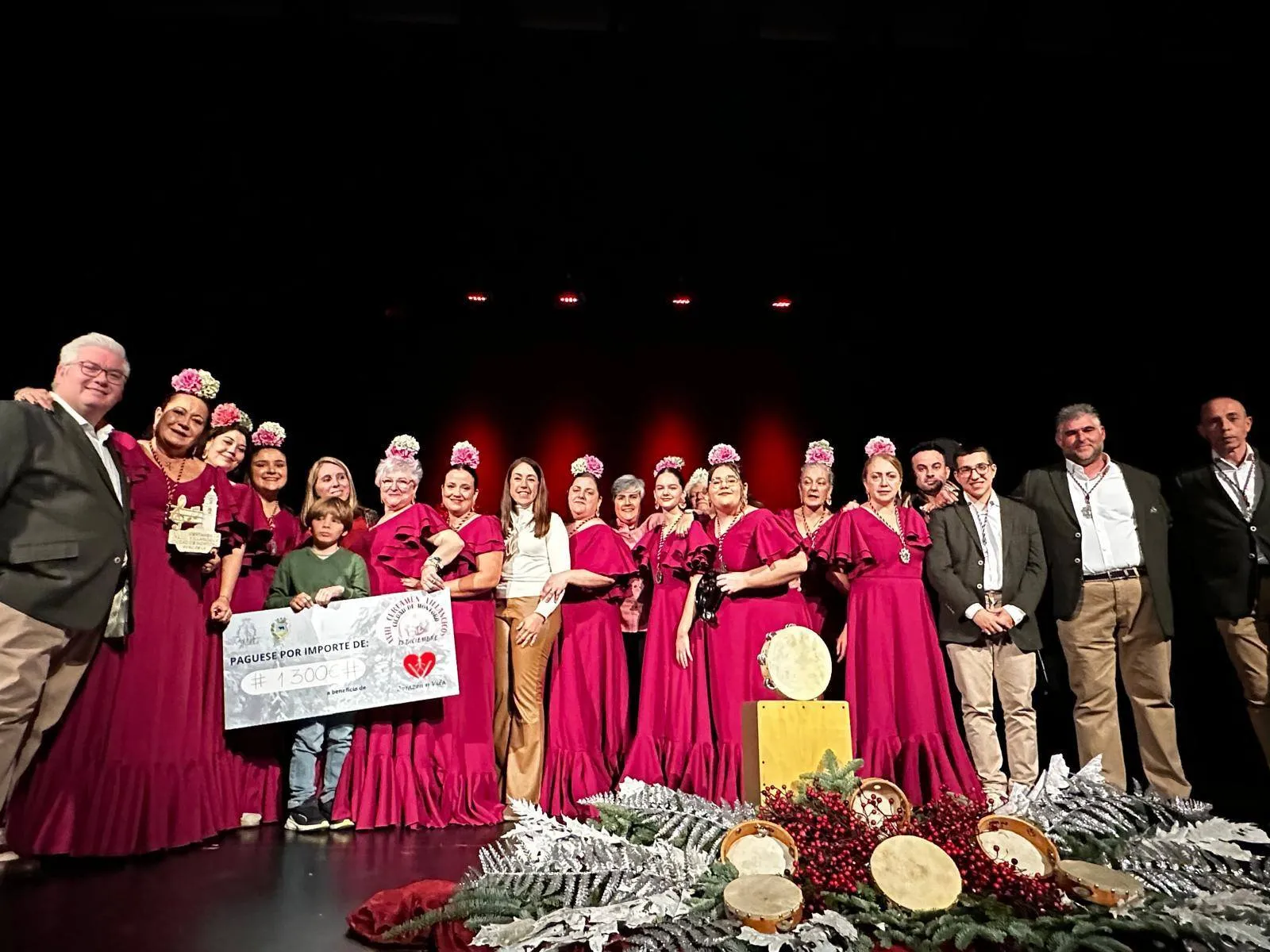 El Certamen de Villancicos de Montoro recauda 1.300 euros para la Asociación Corazón y Vida. Foto: Ayuntamiento de Montoro