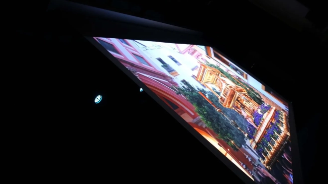 Instante de la proyección del documental Instante de la proyección del documental