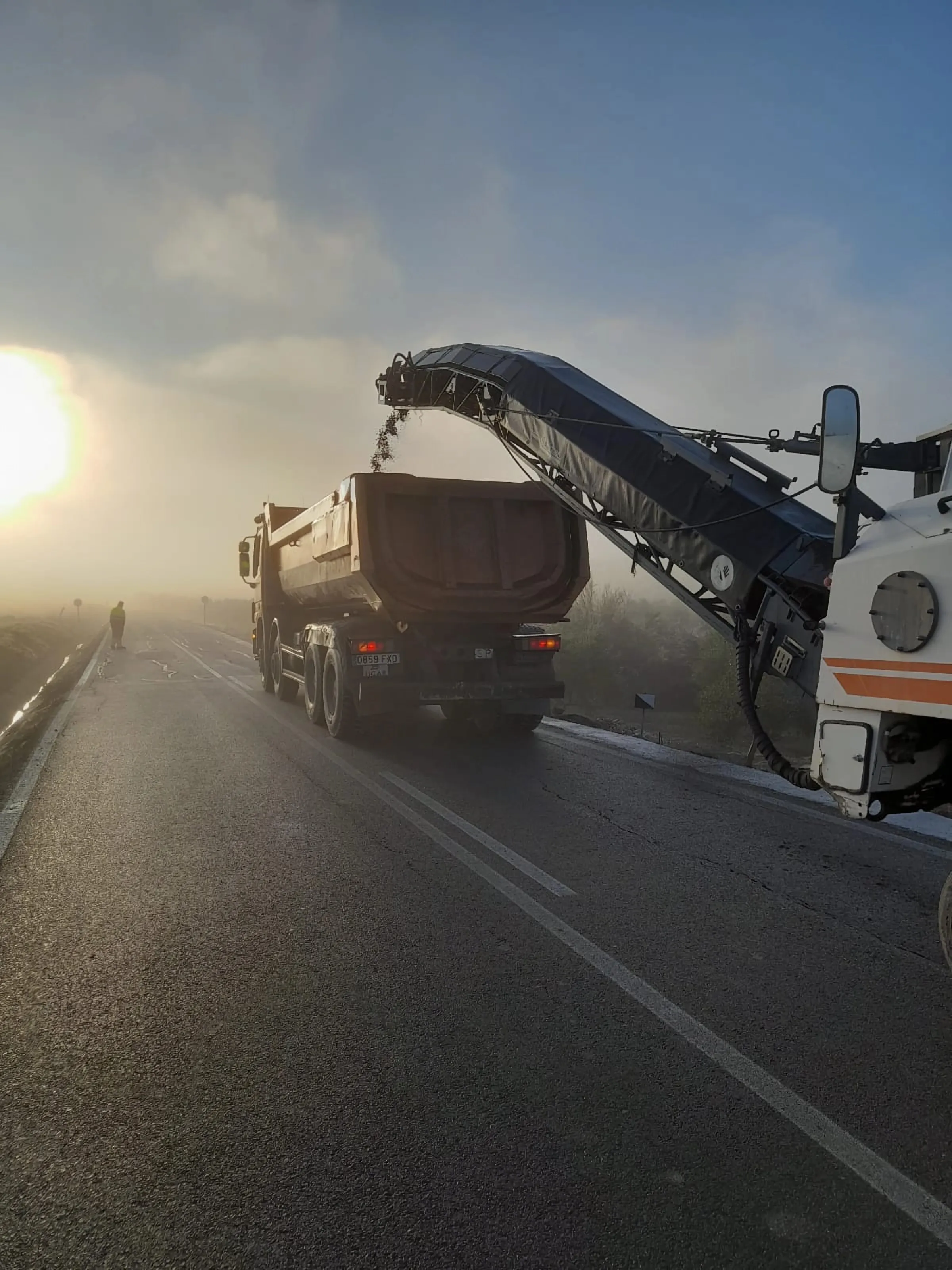 Estado de las obras de la carretera CO-4200 que une Bujalance y Valenzuela